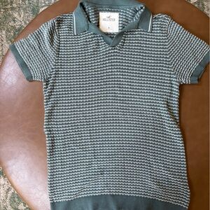 Hollister Green Knit Polo
